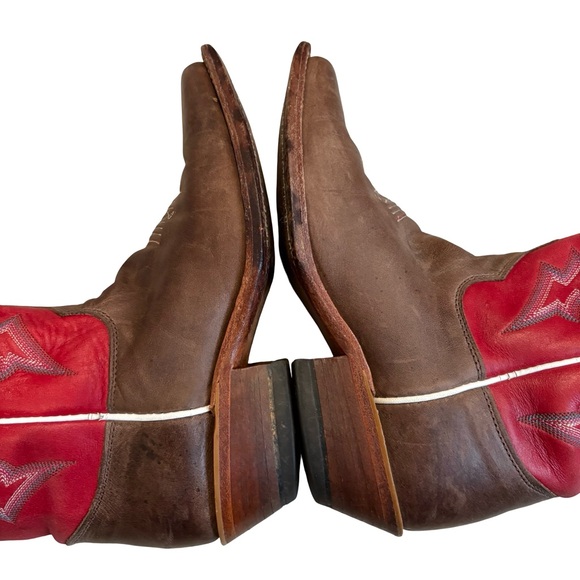 Justin Bent Rail BRL314 Square Toe Western Boots, Sz 6.5 C (also fits Sz 7B) - Picture 6 of 16